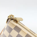 LOUIS VUITTON Damier Azur Pochette Mira MM Accessory Pouch N60027 Auth YKZ1627V-15