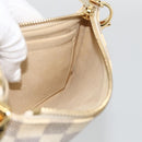 LOUIS VUITTON Damier Azur Pochette Mira MM Accessory Pouch N60027 Auth YKZ1627V-18