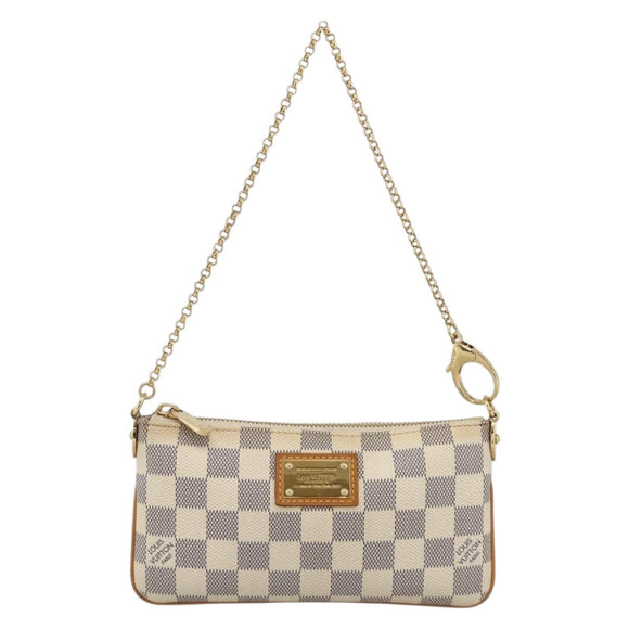 LOUIS VUITTON Damier Azur Pochette Mira MM Accessory Pouch N60027 Auth YKZ1627V
