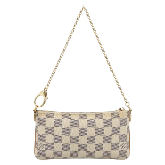 LOUIS VUITTON Damier Azur Pochette Mira MM Accessory Pouch N60027 Auth YKZ1627V