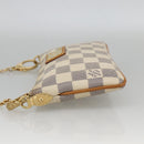 LOUIS VUITTON Damier Azur Pochette Mira MM Accessory Pouch N60027 Auth YKZ1627V-4