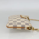 LOUIS VUITTON Damier Azur Pochette Mira MM Accessory Pouch N60027 Auth YKZ1627V-5