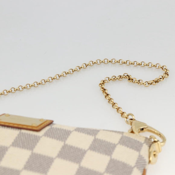 LOUIS VUITTON Damier Azur Pochette Mira MM Accessory Pouch N60027 Auth YKZ1627V