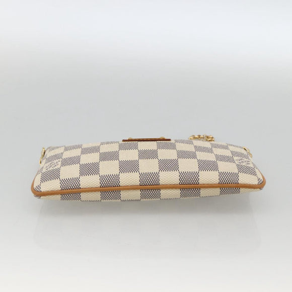 LOUIS VUITTON Damier Azur Pochette Mira MM Accessory Pouch N60027 Auth YKZ1627V