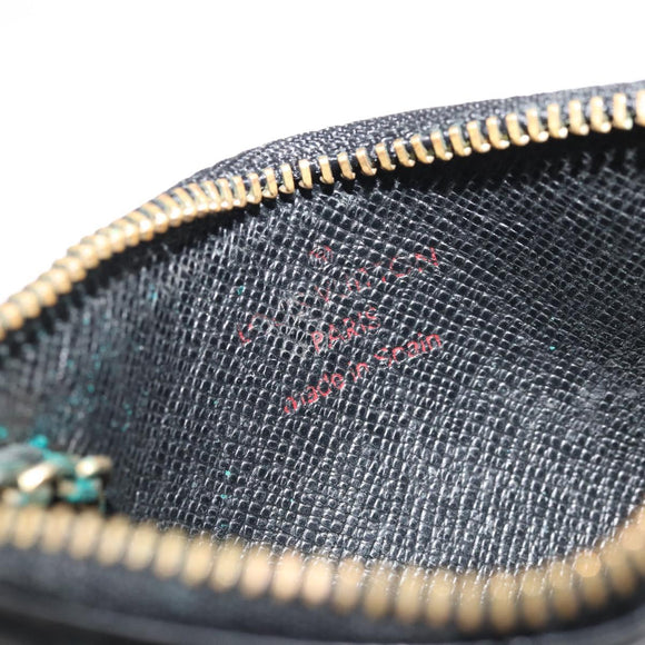 LOUIS VUITTON Epi Pochette Cles Coin Purse Black M63802 LV Auth YKZ1632