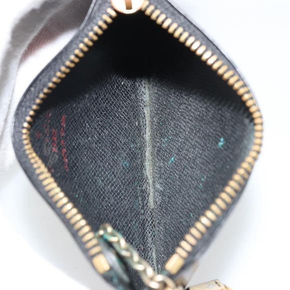 LOUIS VUITTON Epi Pochette Cles Coin Purse Black M63802 LV Auth YKZ1632