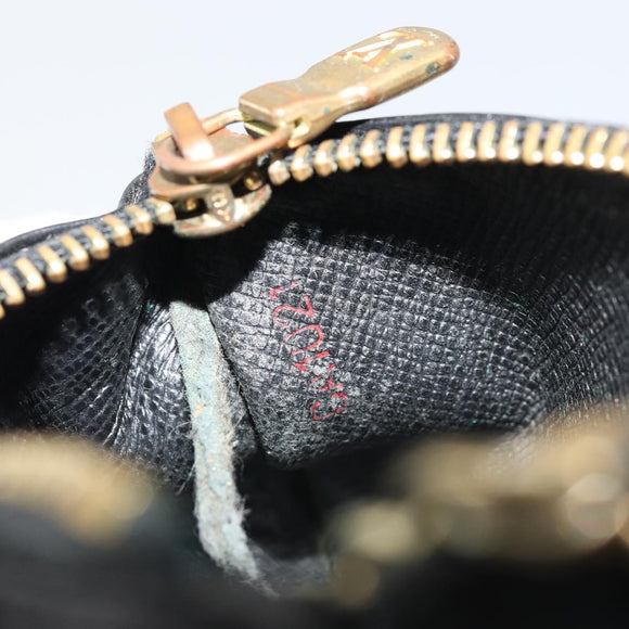 LOUIS VUITTON Epi Pochette Cles Coin Purse Black M63802 LV Auth YKZ1632