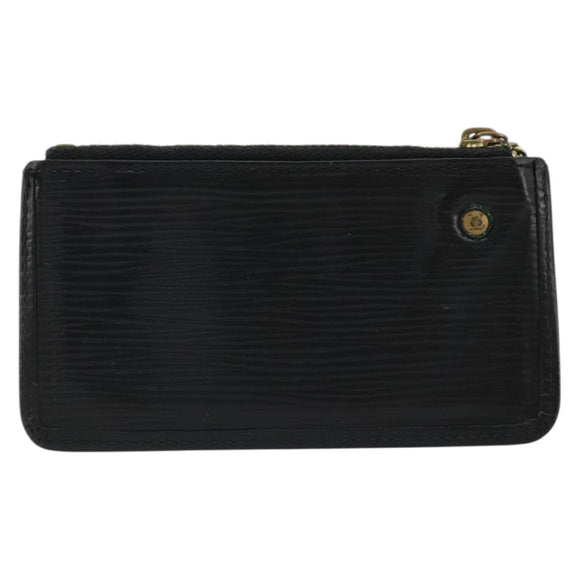 LOUIS VUITTON Epi Pochette Cles Coin Purse Black M63802 LV Auth YKZ1632