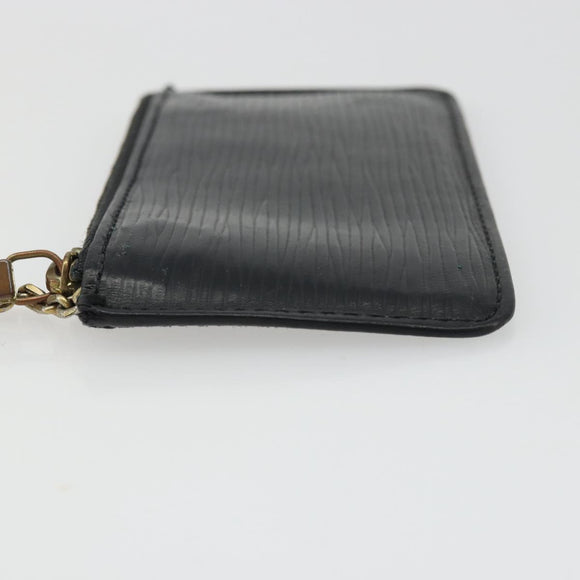 LOUIS VUITTON Epi Pochette Cles Coin Purse Black M63802 LV Auth YKZ1632