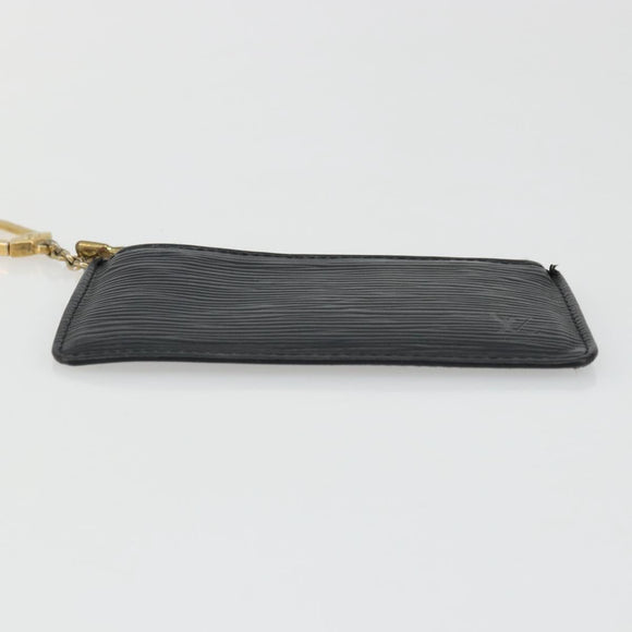 LOUIS VUITTON Epi Pochette Cles Coin Purse Black M63802 LV Auth YKZ1632