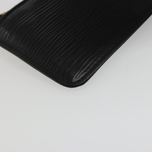 LOUIS VUITTON Epi Pochette Cles Coin Purse Black M63802 LV Auth YKZ1632