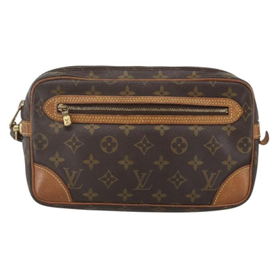 LOUIS VUITTON Monogram Marly Dragonne GM Clutch Bag 2 Set M51825 LV Auth YKZ1635 - 0