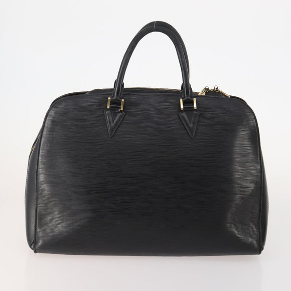LOUIS VUITTON Epi Hand Bag 2 Set Black Lilac LV Auth YKZ1638