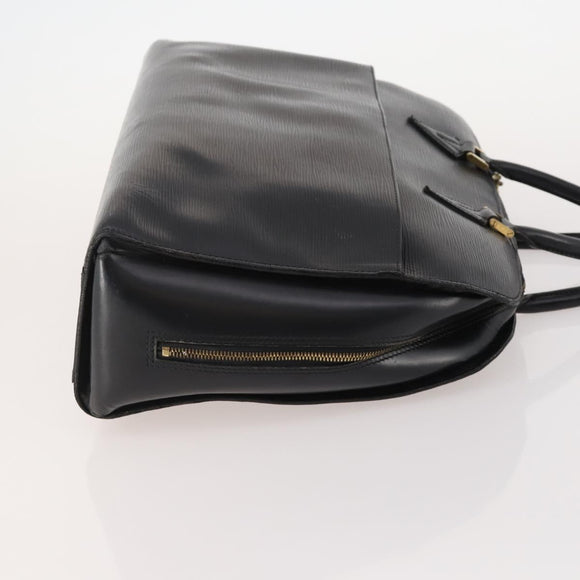 LOUIS VUITTON Epi Hand Bag 2 Set Black Lilac LV Auth YKZ1638