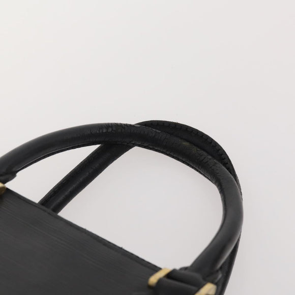 LOUIS VUITTON Epi Hand Bag 2 Set Black Lilac LV Auth YKZ1638