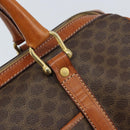 CELINE Macadam Canvas Hand Bag PVC Leather Brown Gold Auth YKZ166A-16