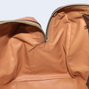 CELINE Macadam Canvas Hand Bag PVC Leather Brown Gold Auth YKZ166A-20