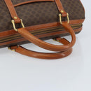 CELINE Macadam Canvas Hand Bag PVC Leather Brown Gold Auth YKZ166A-7