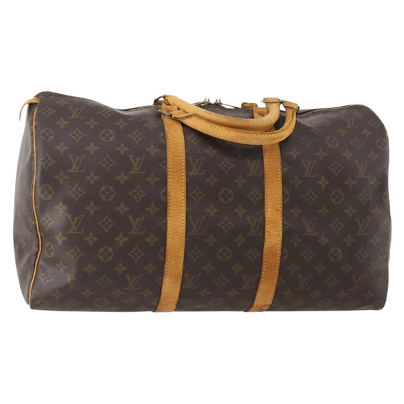 LOUIS VUITTON Monogram Keepall 50 Boston Bag M41426 LV Auth YKZ170