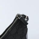 GUCCI GG Canvas Shoulder Bag Black Silver 001 3766 Auth YKZ177A-14