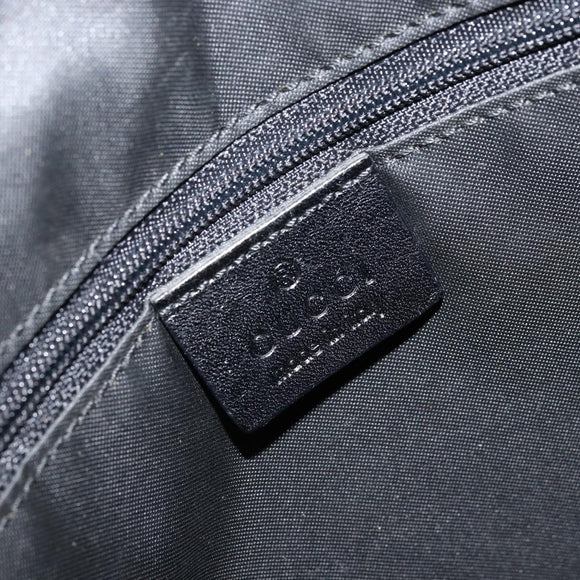 GUCCI GG Canvas Shoulder Bag Black Silver 001 3766 Auth YKZ177A