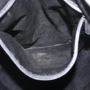 SAINT LAURENT Kahala Tote Bag Canvas Black Silver 121631 Auth YKZ178-11