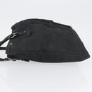 SAINT LAURENT Kahala Tote Bag Canvas Black Silver 121631 Auth YKZ178-5