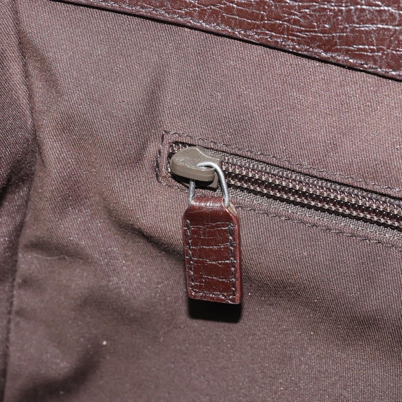GUCCI GG Supreme Hand Bag PVC Silver Beige 141976 Auth YKZ182