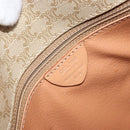 CELINE Macadam Canvas Umhängetasche PVC Beige Gold Auth YKZ185A-12