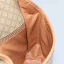 CELINE Macadam Canvas Umhängetasche PVC Beige Gold Auth YKZ185A-20