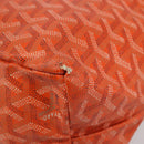 GOYARD Herringbone Saint Louis PM Tote Bag PVC Orange Auth YKZ190-15