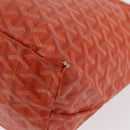 GOYARD Herringbone Saint Louis PM Tote Bag PVC Orange Auth YKZ190-16