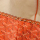 GOYARD Herringbone Saint Louis PM Tote Bag PVC Orange Auth YKZ190-19