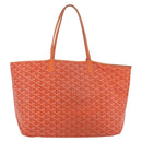GOYARD Herringbone Saint Louis PM Tote Bag PVC Orange Auth YKZ190-2