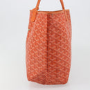 GOYARD Herringbone Saint Louis PM Tote Bag PVC Orange Auth YKZ190-3