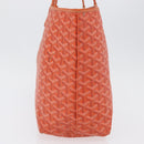 GOYARD Herringbone Saint Louis PM Tote Bag PVC Orange Auth YKZ190-3