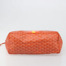GOYARD Herringbone Saint Louis PM Tote Bag PVC Orange Auth YKZ190-5