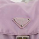 PRADA Backpack Nylon Pink Silver Auth YKZ194-21