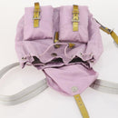 PRADA Backpack Nylon Pink Silver Auth YKZ194-24