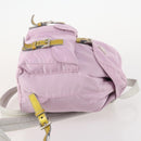 PRADA Backpack Nylon Pink Silver Auth YKZ194-3