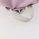 PRADA Backpack Nylon Pink Silver Auth YKZ194-14