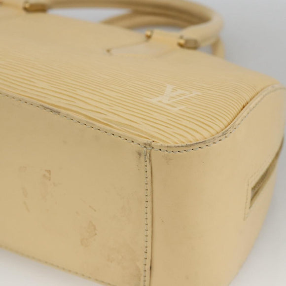 LOUIS VUITTON Epi jasmine Hand Bag Vanilla M5208A LV Auth YKZ199A