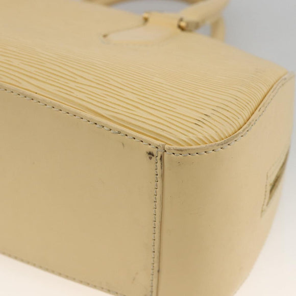 LOUIS VUITTON Epi jasmine Hand Bag Vanilla M5208A LV Auth YKZ199A