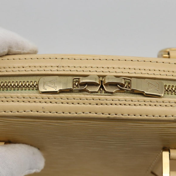 LOUIS VUITTON Epi jasmine Hand Bag Vanilla M5208A LV Auth YKZ199A