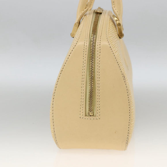 LOUIS VUITTON Epi jasmine Hand Bag Vanilla M5208A LV Auth YKZ199A