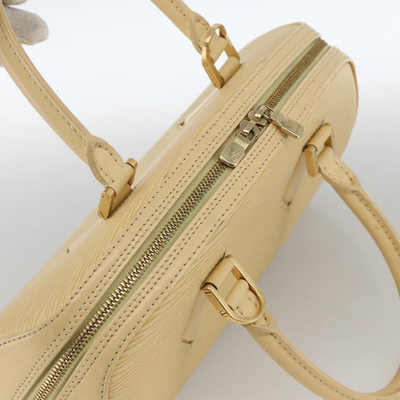 LOUIS VUITTON Epi jasmine Hand Bag Vanilla M5208A LV Auth YKZ199A