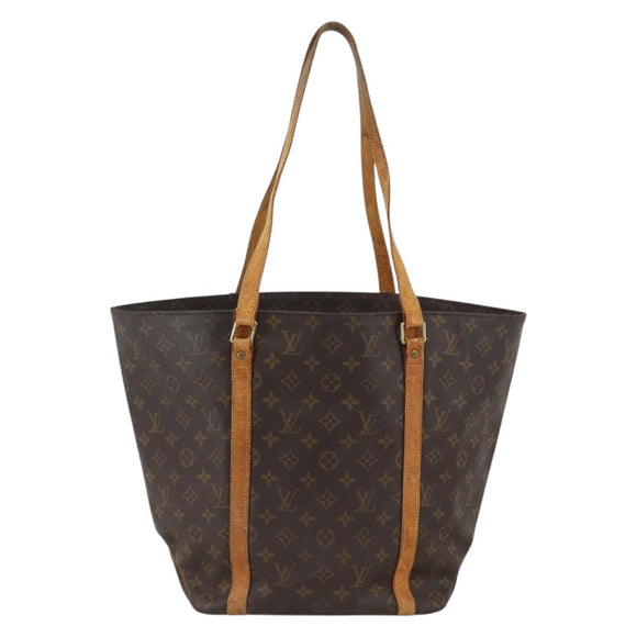 LOUIS VUITTON Monogram Sac Shopping Tote Bag M51108 LV Auth YKZ205