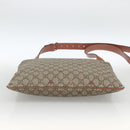 GUCCI GG Supreme Shoulder Bag PVC Beige Gold 201446 Auth YKZ206-5