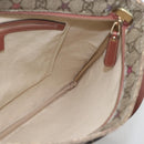 GUCCI GG Supreme Shoulder Bag PVC Beige Gold 201446 Auth YKZ206-20