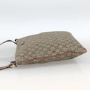 GUCCI GG Supreme Shoulder Bag PVC Beige Gold 201446 Auth YKZ206-3